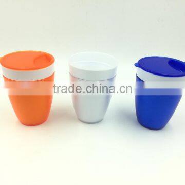 Double wall plastic coffee to go, double wall pastic cup to go