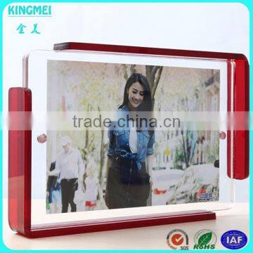 KM-VP94 Creative Design Scrolling Acrylic Swing Shape Photo Moving Picture Frame photo-6