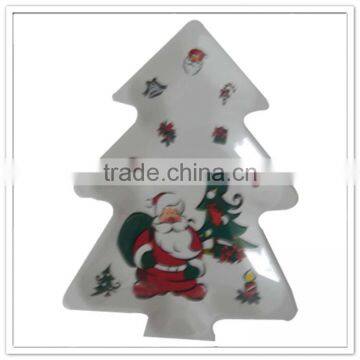 Xmas Tree Shaped Non Slip Wholesale Plastic Plate Christmas Tree Decorations photo-2