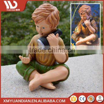 China Wholesale Websites Art Work Resin Craft Led Garden Solar Light With Timer photo-2