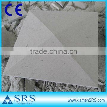 Convex shape Simple natural stone pillar caps