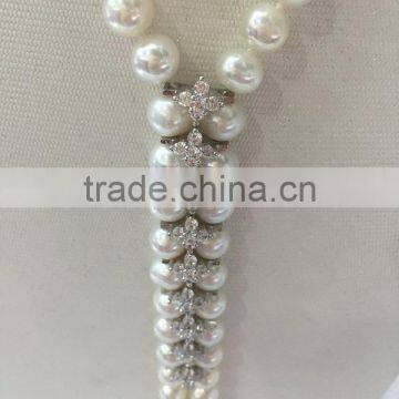 Latest Design 9-10mm Long Freshwater Pearl Necklace photo-2