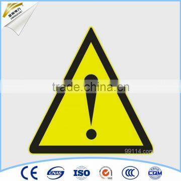 CAUTION! PVC silk-screen warning sign board for fabricating yard