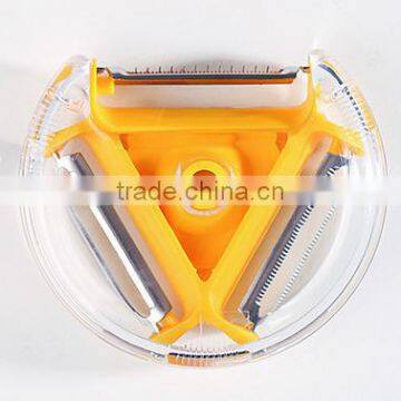 Creative Kitchen Tool 3 In 1 Fruit & Vegetable Round Peeler With Cute Design photo-4