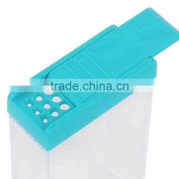 Food Grade 6 Pics Plastic Spice Jar Shaker Seasoning Bottle , Condiment Holder/ Container photo-3