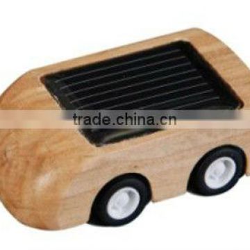 newest design mini solar car wooden solar toys for kids