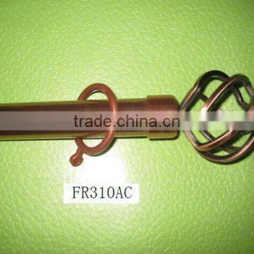 more experience produce all kinds of curtain rod with fashionable finals,rings brackets