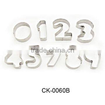 Various Shapes 10pcs Letter Cookie Cutter CK-0060B