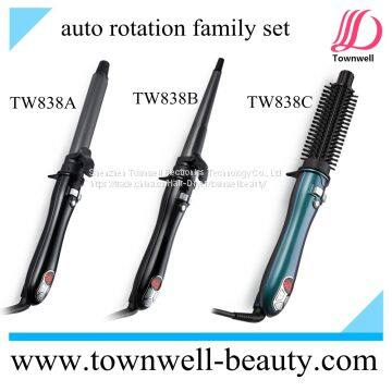 OEM ODM Auto Rotation LCD Digital Display Hair Curler Set photo-3