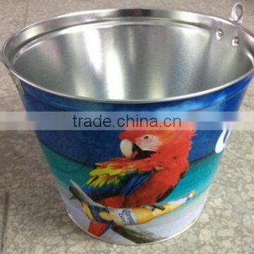 Metal Tin Ice Bucket