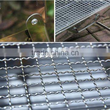 Multifunctional Portable Stainless Steel Small Bbq Grill Camping Wood Charcoal Stove photo-2