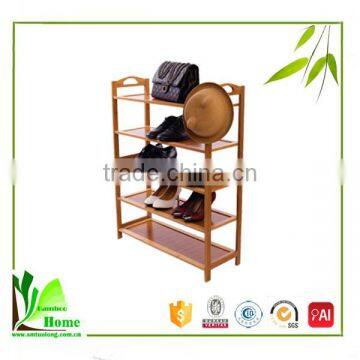 Detachable Triangle Bamboo Bathroom Corner Shelf