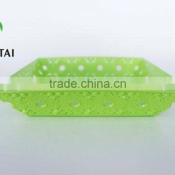 2016 New Plastic pp Square Fruit Tray With Sunflower photo-3