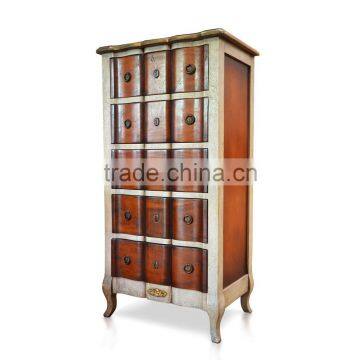 Chest Of 5 Drawers With 2 Tone Color France Style photo-3