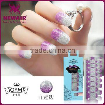 New Air high quality geometric nail polish stickers waterproof nail wraps long lasting nail strips