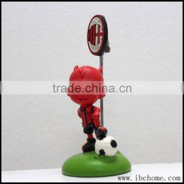 Naughty boy desktop football namecard clip holder