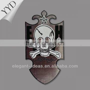 3D Skull heat transfer design for decorate accessories on garment