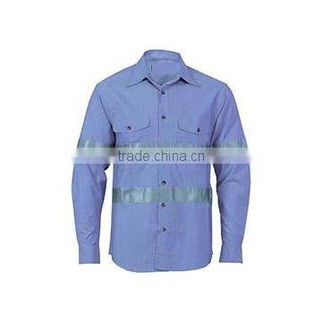 COTTON CHAMBRAY SHIRT WITH GENERIC R/TAPE