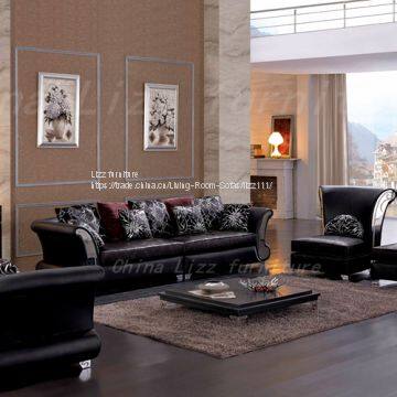 China Sofa Casual Round Leather Sofa photo-2