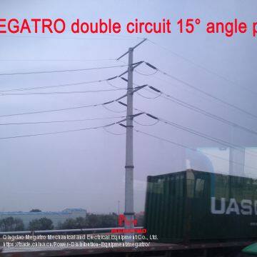 MEGATRO 220kv Double Circuit 15° Angle Pole photo-2