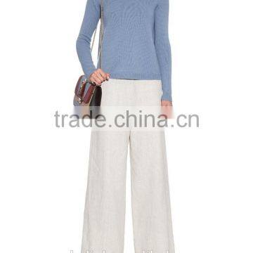 OEM Service Best Selling Crew Neck Women 100% Cashmere Sweater photo-3