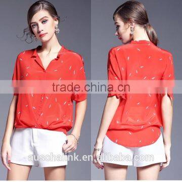 Custom Short Leeve Loose New Fashion Pattern Shirts Lowest Price photo-6