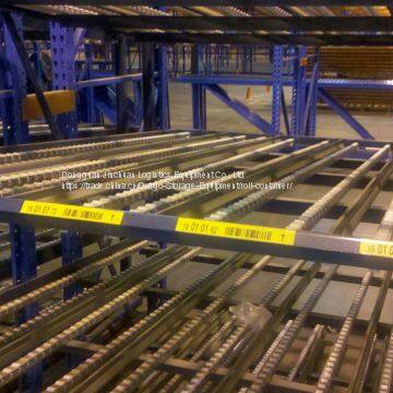 Industry Carton Flow Rack System Pallet Flow Rack Storage