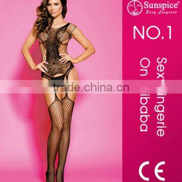 Wholesale Hot Women Sexy Black Mature Bodystocking