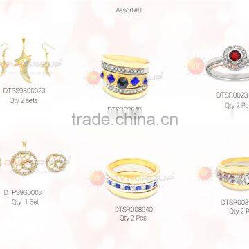 Combo Jewelry For USD $ 250 With Free Shipping Consist of 67 Designers Pieces of Mixed Plated Rings, Earrings,Pendant photo-6