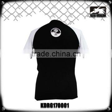 White Custom Lycra Rash Guards for Running With Private Label Logo Print photo-3
