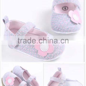 2017 New Design Walking Canvas Casual Cute Flower Girls Baby Shoes for 1years Old photo-2