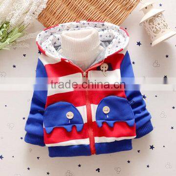 Latest Cute Elephant Pattern Design Thick Warm Winter Kids Coats For Boys photo-2