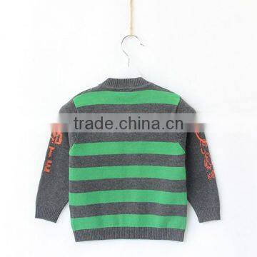 Knitted Striped Sweaters Kids Print Winter Pullover photo-4