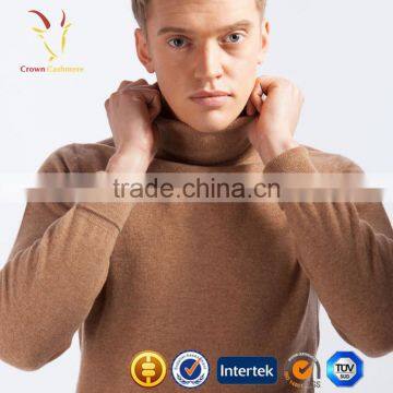 Turtle Neck Cotton Men Winter Sweater 2015