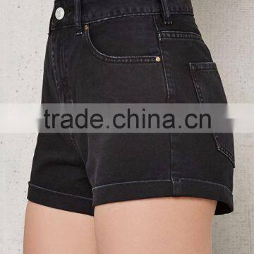 Comfy 2017 Wholesale Cuffed Denim/girls Ruffle Shorts photo-4