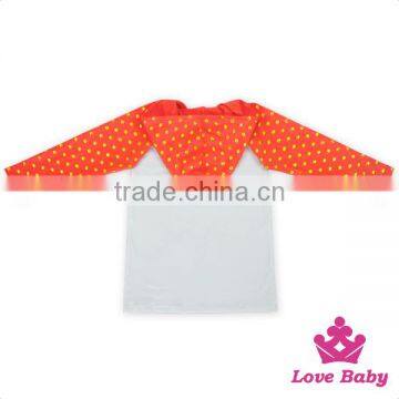 Toddlers Gold Polka Dot Raglan Shirt Long Sleeve Cotton Knitted Hooded Sweat Shirts Wholesale Girls Hooded Shirts For 0-6 Years photo-5