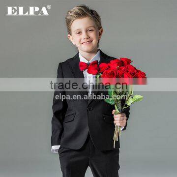 ELPA Fancy Flower Boy Black Designer 3 Piece Formal Suits for Boys