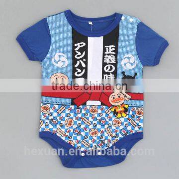 New Arrival Wholesale 100% Cotton Plain Color Baby Romper Short Sleeve Baby Summer Rompers photo-2