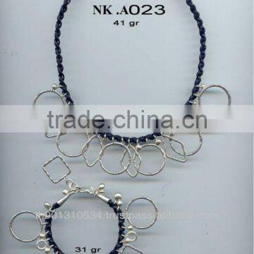 Thai Karen Silver Bracelet & Necklace Jewelry 925 Sterling Silver