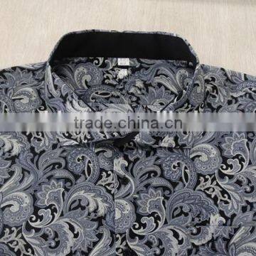 100% Cotton Material New Pattern Printing Custom Hawaiian Shirts for Men 2017 photo-4