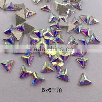 Clear Various Shapes Non Hot Fix Foiled Back Rhinestones for Nail Art photo-6