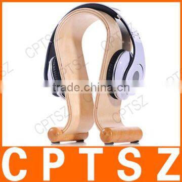 Wooden Headphone Holder Hanger Headset Frame Stand Headset Holder Support Frame photo-2