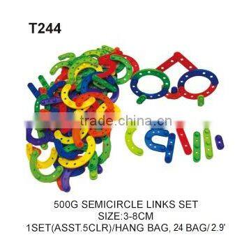 500 g Educational Connecting Toys Plastic Construct Building Interlocking Toy For Kids