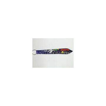 Custom Dye Sublimation Lanyards with the picture of space travel and split ring