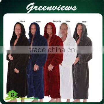 Factory Wholesale robe Microfiber /Cotton/ bamboo fiber bath robe custom size robes with bags or box GV007