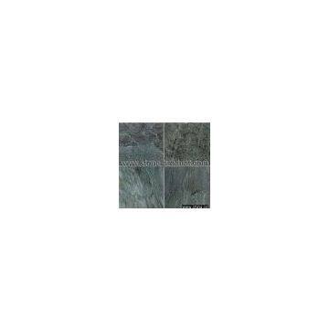 slate floor tile, green color