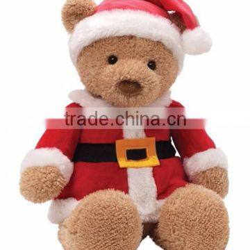 high quantity cute plush toys Christmas bear toys Santa Claus toys