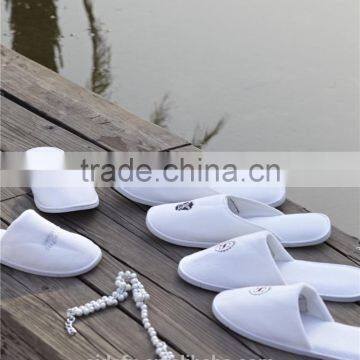 Customized OEM Closed Toe EVA Sole Hotel Velvet Slipper photo-5