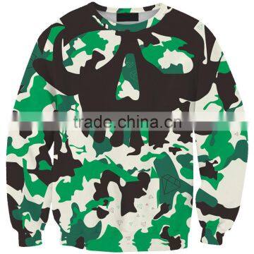 Crewneck camouflage hoodies sweatshirt for men