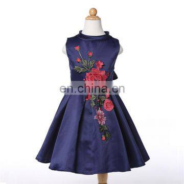 2016 Frozen Elsa Girl Party Dress , The New Children Dress Roses New Embroidery Upscale Princess DressA29161 photo-2